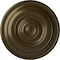 Ekena Millwork Niobe Ceiling Medallion (Fits Canopies up to 8 5/8"), Hand-Painted Brass, 18"OD x 1 1/2"P CM18NIBRS - alternate 1